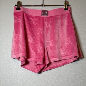 NWOT Juicy couture pink shorts large with rhinestones